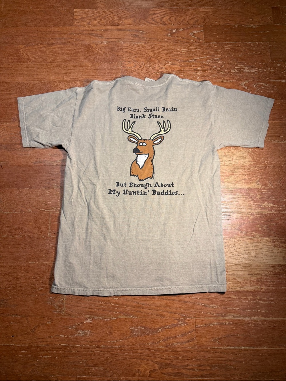 Y2K Go Hunt Bug Ears Small Brain Blank Stare Back Graphic Tee